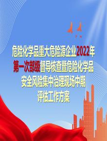 危險化學品重大危險源企業(yè) 2022 年第一次部級督導核查暨危險化學品安全風險集中治理現(xiàn)場中期評估工作方案pptx